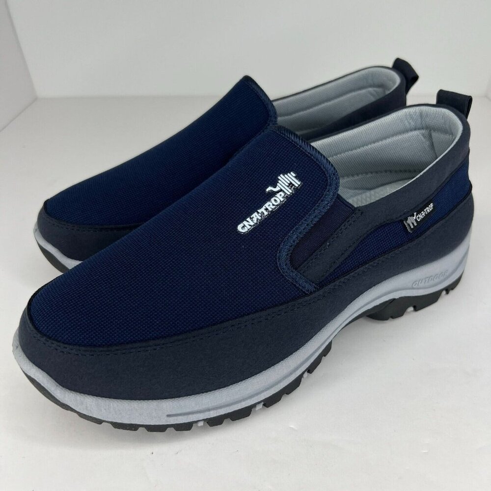 Canemon Mens Blue Asupwell Breathable Non-Slip Canvas Size 43 Orthopedic Shoes